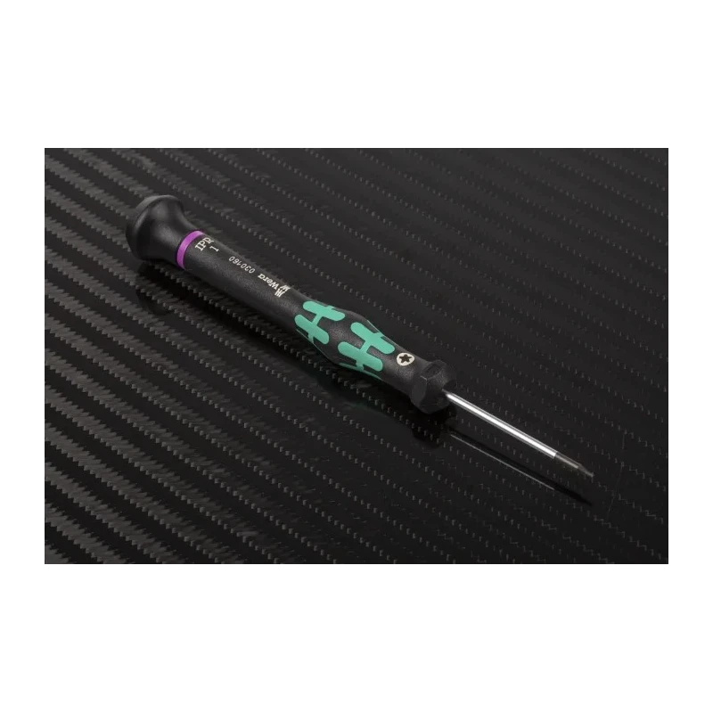 Wera Precision Screwdriver Set, 6-Piece, Tip Sizes 0.35 Slotted, 1 IPR (Torx Plus), Microstix, PH 0, PH 00, PH 05030181001