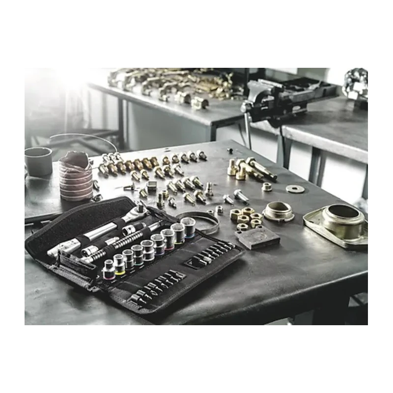 Wera 10-Piece 3/8 in Zyklop Socket Set with Ratchet and Extensions 05003785001