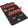 Wera 17-Piece 3/8 Inch 6 Point Socket Set VDE 1000V Approved 222mm Length 05004970001