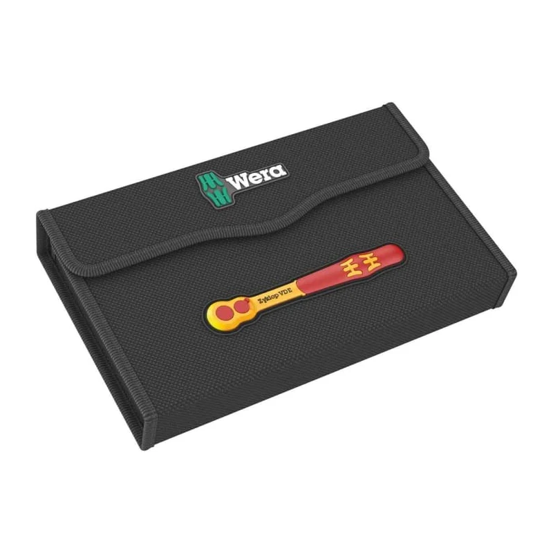 Wera 17-Piece 3/8 Inch 6 Point Socket Set VDE 1000V Approved 222mm Length 05004970001