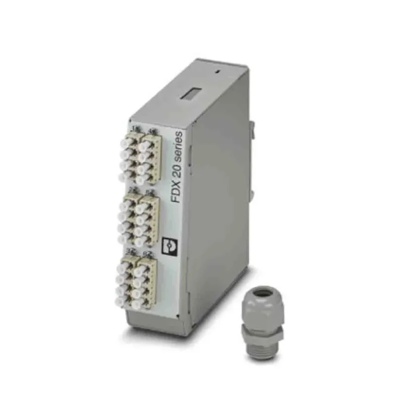 Phoenix Contact Fibre Optic Patch Panel 12 Port LC Multimode Duplex 130mm Height 40mm Width 1019708