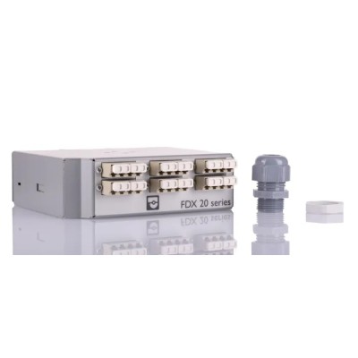 Phoenix Contact Fibre Optic Patch Panel 12 Port LC Multimode Duplex DIN Rail Mounting 130mm x 40mm 1019705