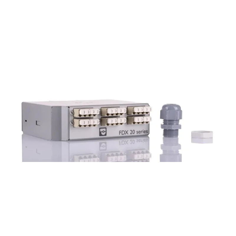 Phoenix Contact Fibre Optic Patch Panel 12 Port LC Multimode Duplex DIN Rail Mounting 130mm x 40mm 1019705