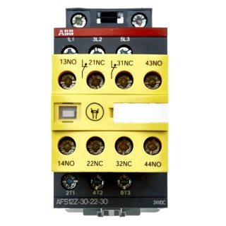 ABB Jokab AFS Safety Contactor 24V DC Coil, 3-Pole, 28 A, 9 kW, 600V AC, Series AFS 1SBL156082R3022 AFS12Z-30-22-30