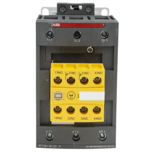 ABB Jokab AFS Series 3-Pole Contactor 24-60 V AC Coil, 125 A, 45 kW 250V, 3 NO, 600 V AC 1SBL397082R1122 AFS80-30-22-11