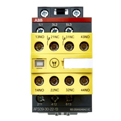 ABB Jokab AFS Safety Contactor 3-Pole 25 A 5.5 kW 600 V AC Coil Voltage 100/250 V AC/DC 1SBL137082R1322 AFS09-30-22-13