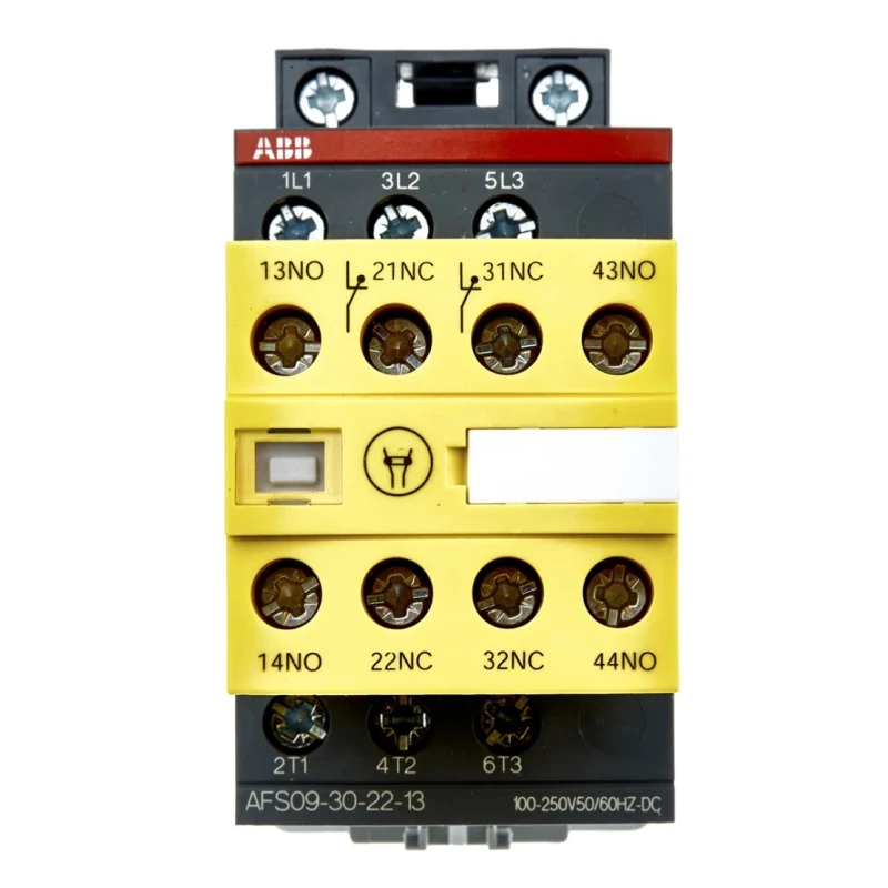ABB Jokab AFS Safety Contactor 3-Pole 25 A 5.5 kW 600 V AC Coil Voltage 100/250 V AC/DC 1SBL137082R1322 AFS09-30-22-13