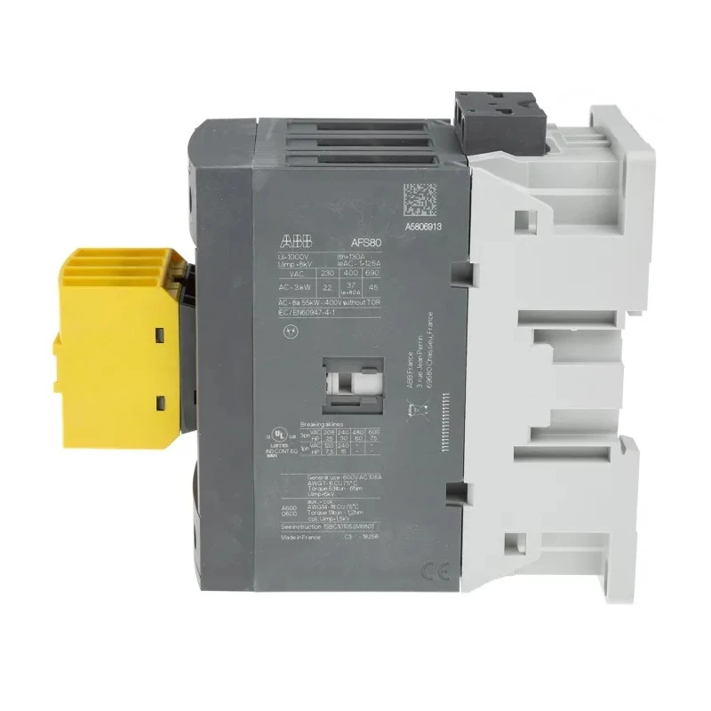 ABB Jokab AFS Series 3-Pole Contactor 24-60 V AC Coil, 125 A, 45 kW 250V, 3 NO, 600 V AC 1SBL397082R1122 AFS80-30-22-11