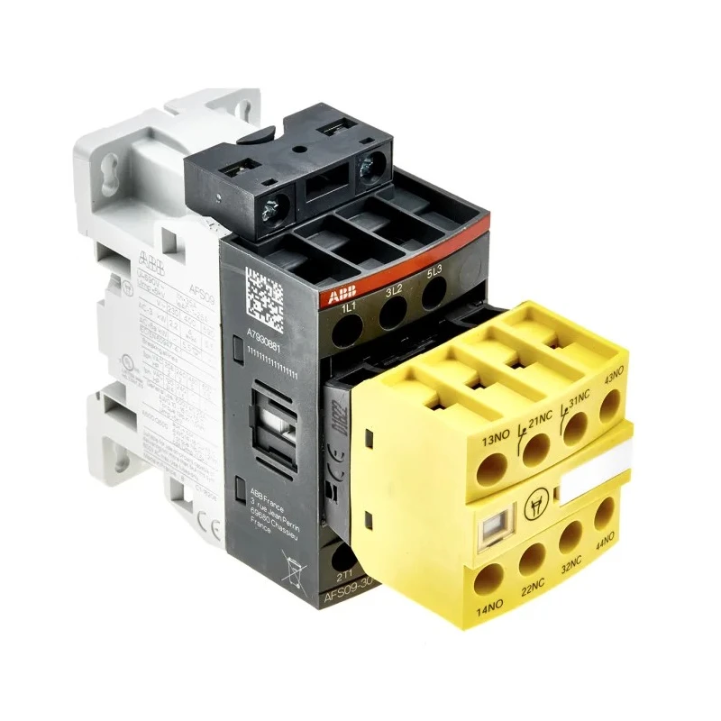 ABB Jokab AFS Safety Contactor 3-Pole 25 A 5.5 kW 600 V AC Coil Voltage 100/250 V AC/DC 1SBL137082R1322 AFS09-30-22-13