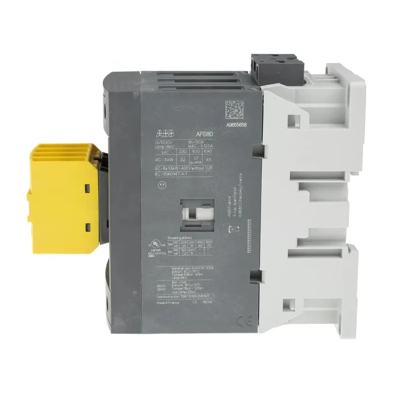 ABB Jokab Safety Contactor 3-Pole 125 A 45 kW, 100-250V AC/DC Coil, 3 NO Auxiliary Contacts 1SBL397082R1322 AFS80-30-22-13