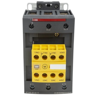 ABB Jokab Safety Contactor 3-Pole 130A 55kW, DIN Rail Mount, Coil Voltage 24, 60V AC, Model 1SBL407082R1122 AFS96-30-22-11