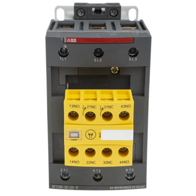 ABB Jokab Safety Contactor 3-Pole 130A 55kW, DIN Rail Mount, Coil Voltage 24, 60V AC, Model 1SBL407082R1122 AFS96-30-22-11