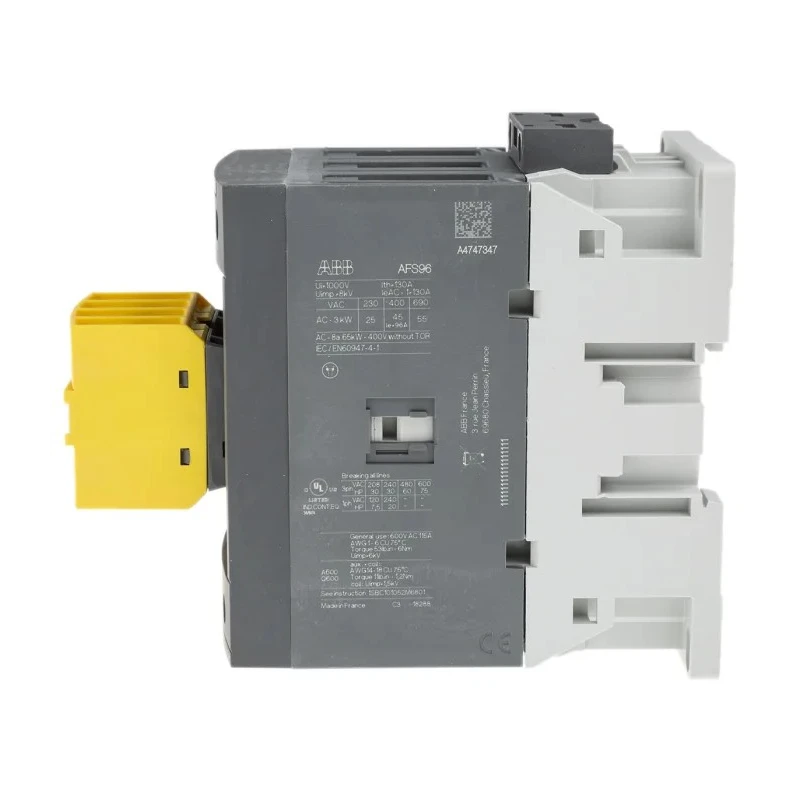 ABB Jokab Safety Contactor 3-Pole 130A 55kW, DIN Rail Mount, Coil Voltage 24, 60V AC, Model 1SBL407082R1122 AFS96-30-22-11