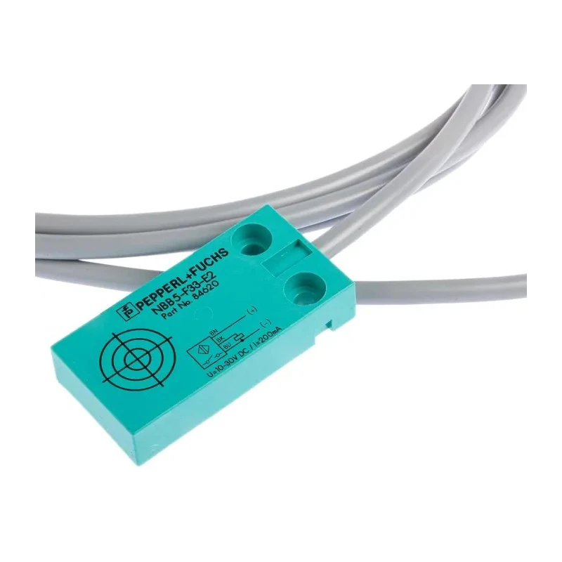 Pepperl + Fuchs Block Inductive Proximity Sensor PNP 30 V DC 200 mA 5 mm Detection NBB5-F33-E2