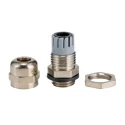 Alpha Wire FIT Wire Management Series Metallic Metal Cable Gland, M12 Thread, 3 mm to 6.5 mm Cable Diameter MES12 NC080