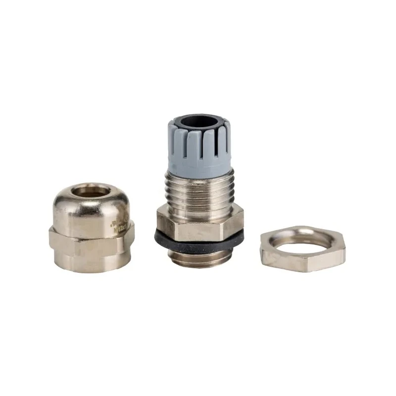Alpha Wire FIT Wire Management Series Metallic Metal Cable Gland, M12 Thread, 3 mm to 6.5 mm Cable Diameter MES12 NC080