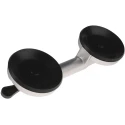 RS PRO 2 cup Suction Lifter 80 kg, Plastic and Aluminium Body, 115 mm Cup Diameter, 325 mm Length 285-355