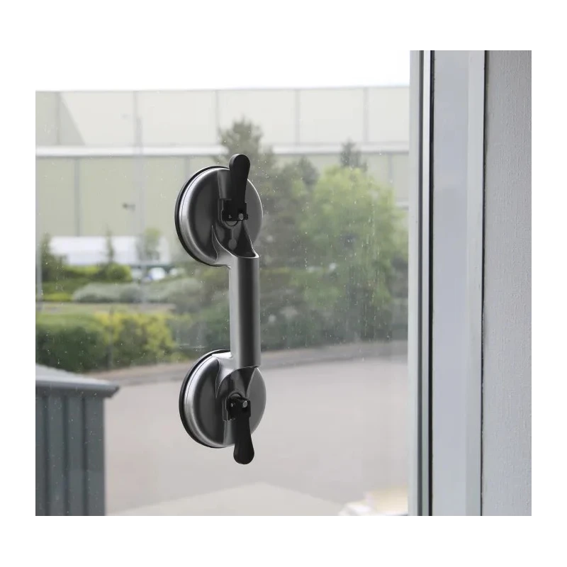 RS PRO 2 cup Suction Lifter 80 kg, Plastic and Aluminium Body, 115 mm Cup Diameter, 325 mm Length 285-355