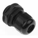 Alpha Wire FIT Wire Management Series Black Polyamide 6 Cable Gland, 1/2 in NPT Thread, 6 mm min. 12 mm max., IP68 