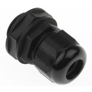 Alpha Wire FIT Wire Management Series Black Polyamide 6 Cable Gland, 1/2 in NPT Thread, 6 mm min. 12 mm max., IP68 