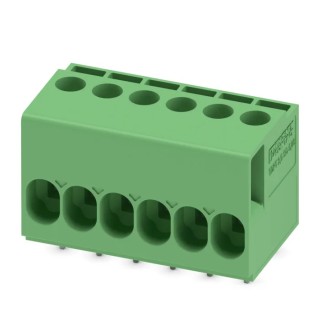 Phoenix Contact TDPT 2.5/ 6-SC-5.08 Series Straight Wave Soldering Mount PCB Terminal Block 6 Contacts 5.08 mm 24A 1017495