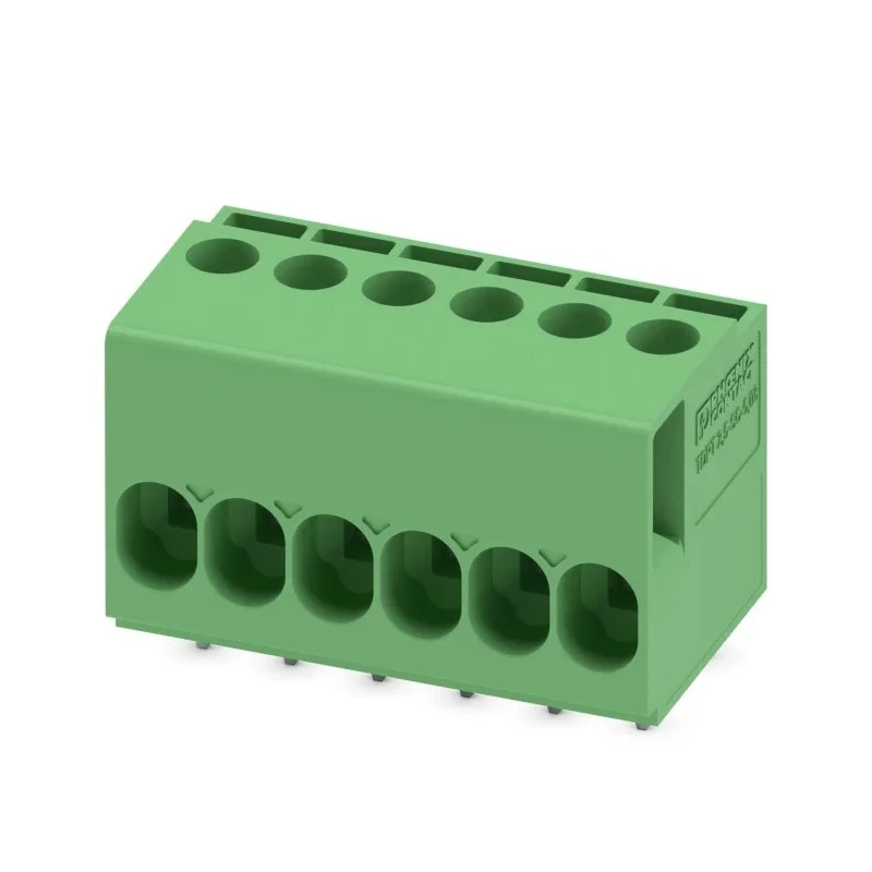 Phoenix Contact TDPT 2.5/ 6-SC-5.08 Series Straight Wave Soldering Mount PCB Terminal Block 6 Contacts 5.08 mm 24A 1017495