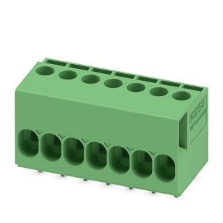 Phoenix Contact PCB Terminal Block 7-Contact 5.08 mm Pitch Wave Soldering Mount 400V 24A 1017496