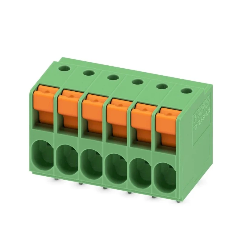 Phoenix Contact PCB Terminal Block TDPT 2.5/ 6-SP-5.08 Series, 6 Contacts, 5.08 mm Pitch, 32A, 400V, Wave Soldering 1017507