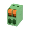 Phoenix Contact TDPT 2.5/ 2-SP-5.08 Series Straight Wave Soldering Mount PCB Terminal Block, 2 Contacts, 32 A, 400 1017503