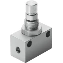 Festo GRO Series Flow Controller Flow Valve, Wrought Aluminium Alloy, 0-10 bar Operating Pressure GRO-1/8-B