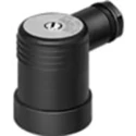 Festo Angled Plug Socket Indicator Light DIN 46244, Current 3.4A, Cable Diameter 3.4 to 5.2 mm², IP65 Rated PEV-1/4-A-WD