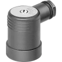 Festo Angled Plug Socket Indicator Light DIN 46244, Current 3.4A, Cable Diameter 3.4 to 5.2 mm², IP65 Rated PEV-1/4-A-WD