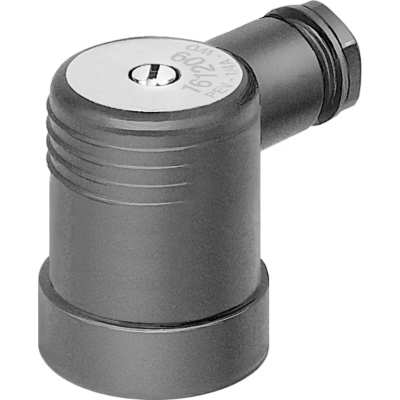 Festo Angled Plug Socket Indicator Light DIN 46244, Current 3.4A, Cable Diameter 3.4 to 5.2 mm², IP65 Rated PEV-1/4-A-WD