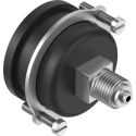 Festo 40 mm G 1/4 Threaded Pressure Gauge, 10 Bar Maximum Pressure, ABS Case, Back Entry Model FMA-40-10-1/4-EN