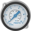 Festo 40 mm G 1/4 Threaded Pressure Gauge, 10 Bar Maximum Pressure, ABS Case, Back Entry Model FMA-40-10-1/4-EN