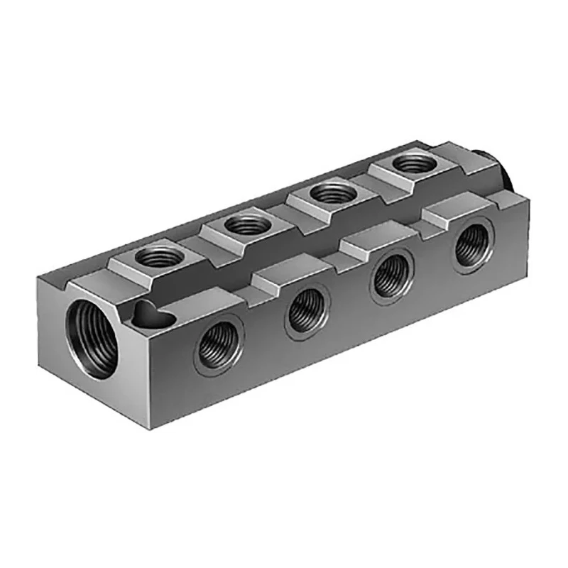 Festo Pneumatic Manifold 8 Station 1/8 in Port Size Aluminium Body G Thread FR-8-1/8
