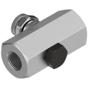 Festo GR Series Flow Controller Flow Valve G 1/4 Threaded, Aluminium Alloy, 2 Bar Max Pressure GR-1/4