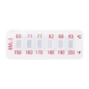 RS PRO Temperature Sensitive Label 65 °C to 93 °C 6 Levels 10 Labels Horizontal Non-Reversible 32mm x 12mm 285-936
