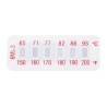 RS PRO Temperature Sensitive Label 65 °C to 93 °C 6 Levels 10 Labels Horizontal Non-Reversible 32mm x 12mm 285-936