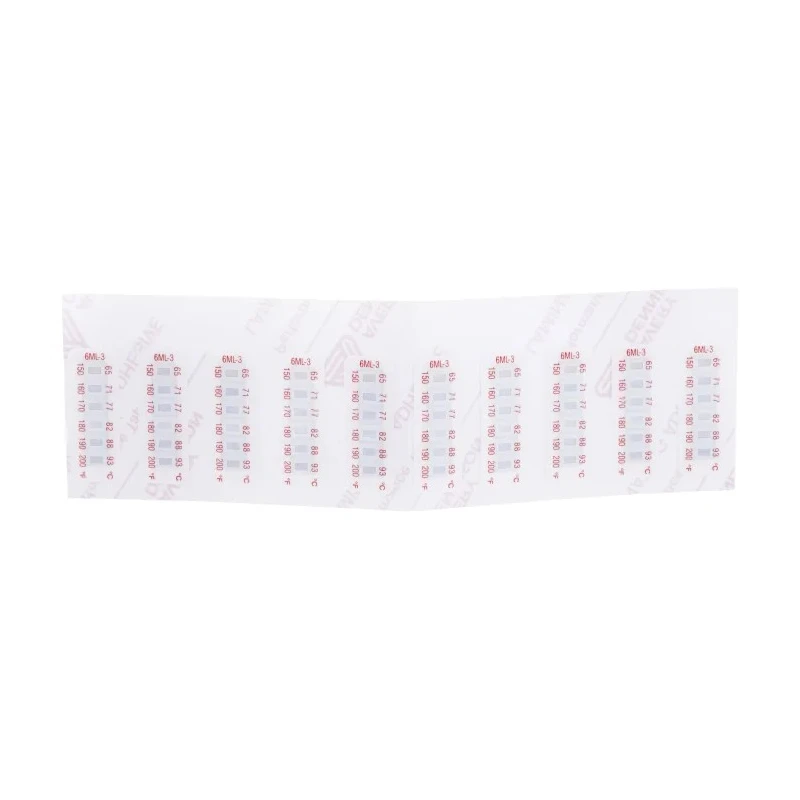 RS PRO Temperature Sensitive Label 65 °C to 93 °C 6 Levels 10 Labels Horizontal Non-Reversible 32mm x 12mm 285-936