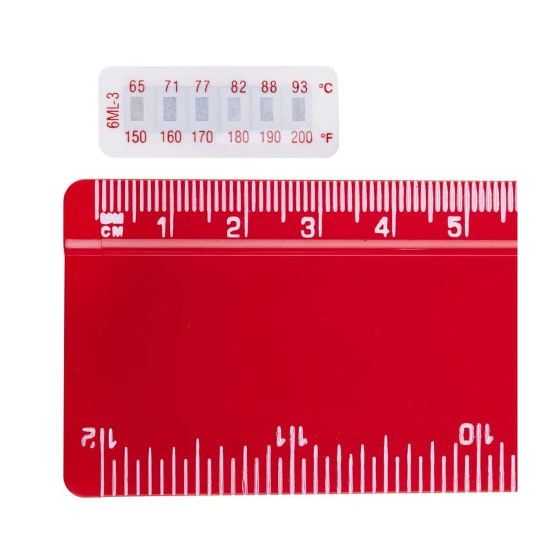 RS PRO Temperature Sensitive Label 65 °C to 93 °C 6 Levels 10 Labels Horizontal Non-Reversible 32mm x 12mm 285-936