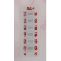 RS PRO Temperature Sensitive Label 99°C to 127°C 6 Levels 10 Labels Horizontal Orientation 32mm x 12mm 285-942
