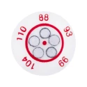 RS PRO Temperature Sensitive Label 88 °C to 110 °C 5 Levels 14mm Circular Non-Reversible 10 Labels 285-986