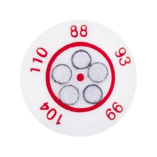 RS PRO Temperature Sensitive Label 88 °C to 110 °C 5 Levels 14mm Circular Non-Reversible 10 Labels 285-986