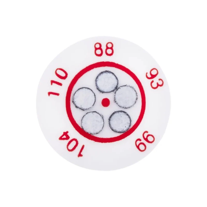 RS PRO Temperature Sensitive Label 88 °C to 110 °C 5 Levels 14mm Circular Non-Reversible 10 Labels 285-986