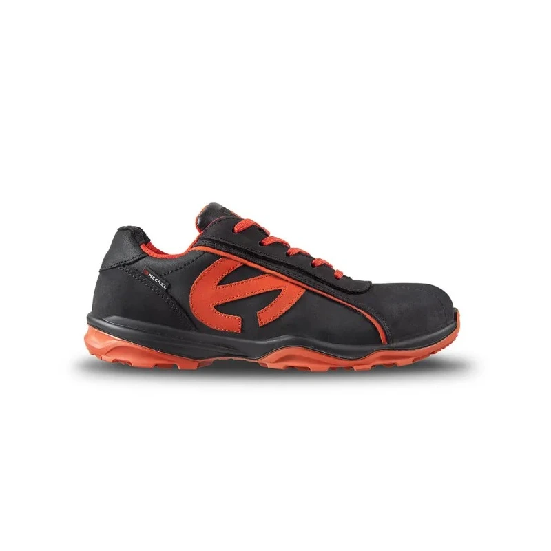 Heckel Men's Safety Trainer RUN-R Composite Toe, Black Red, UK 8, EU 42 6260342
