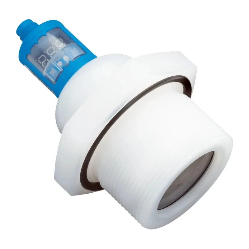 SICK Ultrasonic Level Sensor with Display Screw Mount PVDF PBT TPU Housing Perfluoroelastomer Gasket 30V DC 200mA 6bar UP56