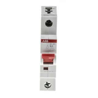 ABB 1-Pole DIN Rail Isolator Switch with Padlock Compatibility IP40 IP20 16A SD201/16 2CDD281101R0016 SD201/16