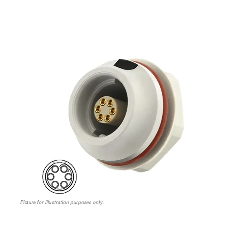 Souriau Sunbank by Eaton Circular Connector 6 Contacts Front Standard Socket Female IP68 Push Pull JMX Series 