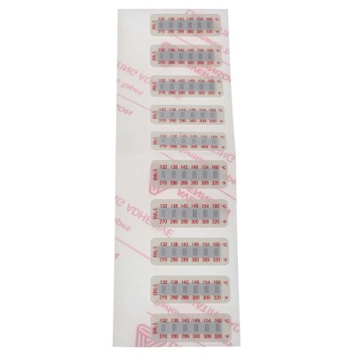 RS PRO Temperature Sensitive Label 135 °C to 160 °C Non-Reversible 6 Levels 10 Labels 32mm x 12mm 285-958